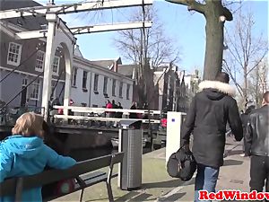 Amsterdam escort gargles client