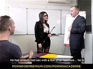 pornography ACADEMIE - educator Valentina Nappi MMF 3some